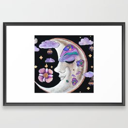 Hopeful New Moon Framed Art Print