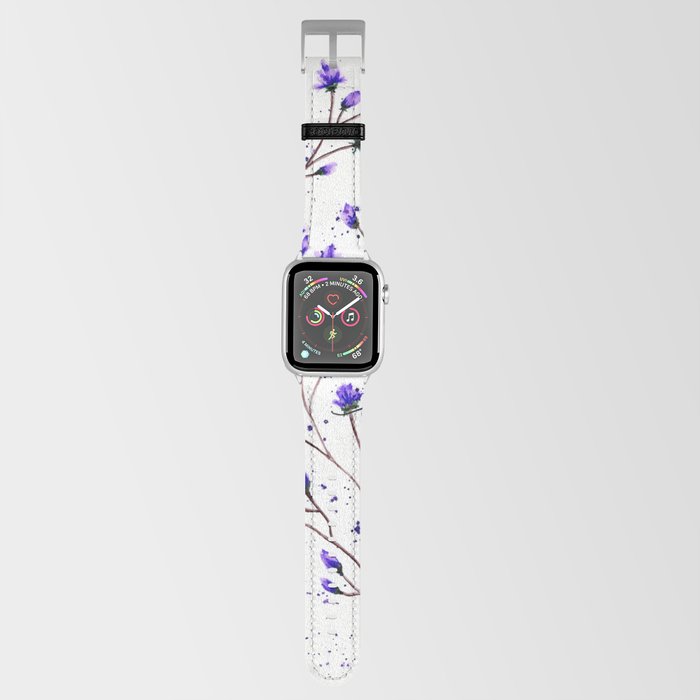 purple flowers Apple Watch Band