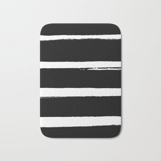 BLK Stripes Bath Mat
