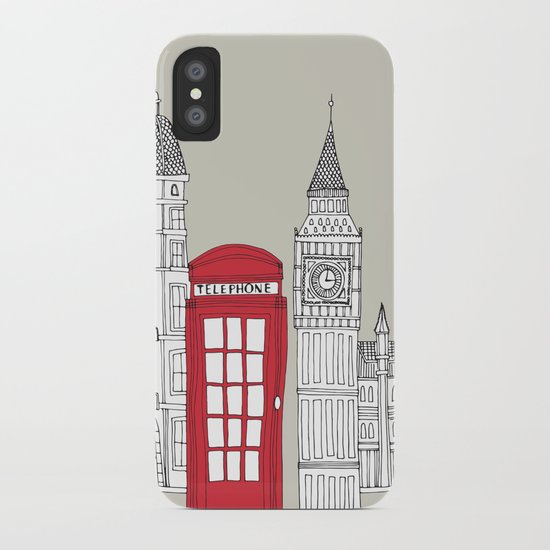 London Red Telephone Box iPhone Case