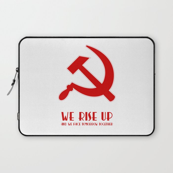 We rise up hammer and sickle protest Laptop Sleeve