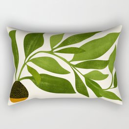 The Wanderer - House Plant Illustration Rectangular Pillow