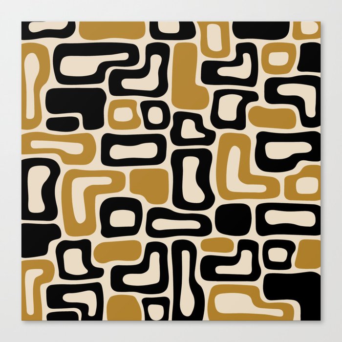 Retro Mid Century Modern Abstract composition 451 Canvas Print