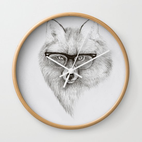 Fox Specs Wall Clock