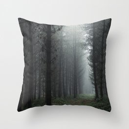 Way out of the Dark Forest Throw Pillow