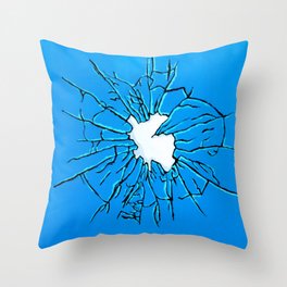 Broken glass Throw Pillow