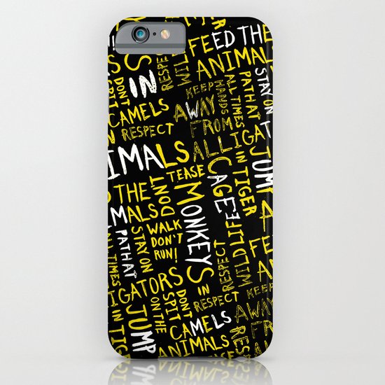 Animal Type Block iPhone & iPod Case