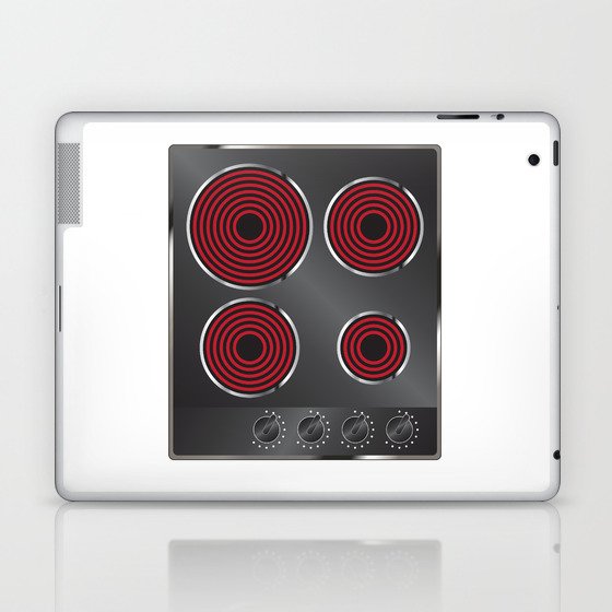 Electric Four Plate Electric Hob Laptop & iPad Skin