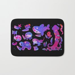 Stabby marine life Bath Mat