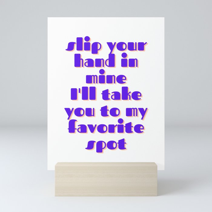 My Favourite Spot Mini Art Print