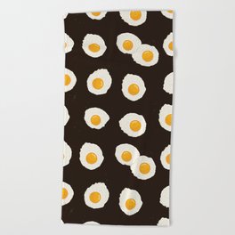Breakfast eggs Beach Towel
