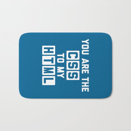 CSS To My HTML Funny Quote Bath Mat