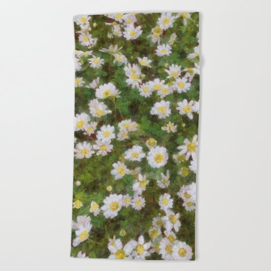 Daisies In Spring Beach Towel