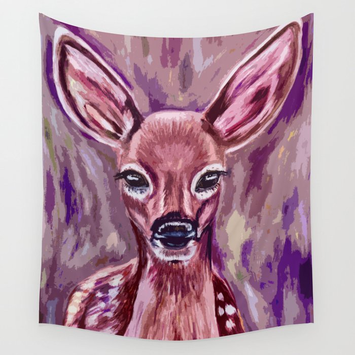 Spring Fawn Wall Tapestry