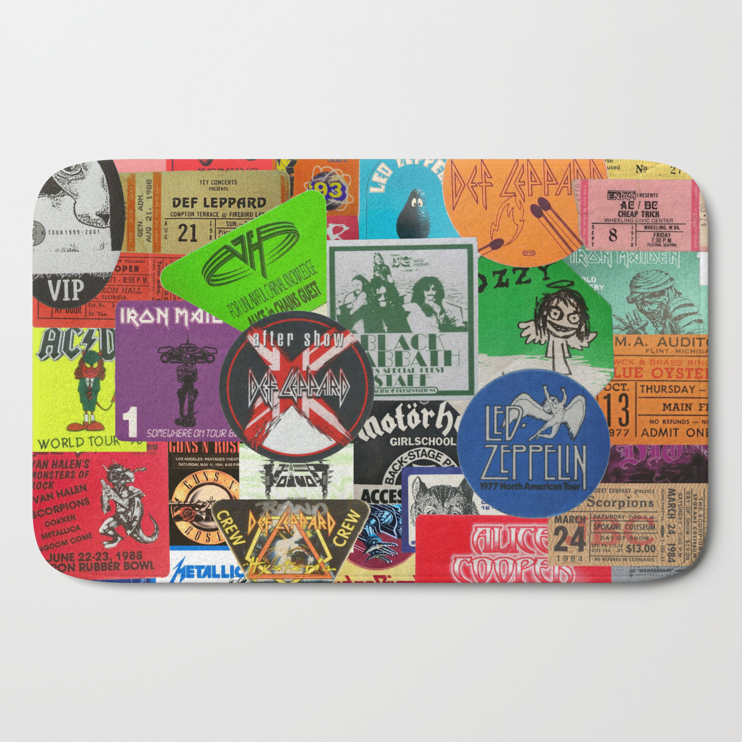 I Miss Concerts Hard Rock And Metal Ticket Stubs And Backstage Passes Bath Mat By Nmtdot Society6 I Miss Concerts Hard Rock And Metal Ticket Stubs And Backstage Passes Bath Mat By Nmtdot Society6