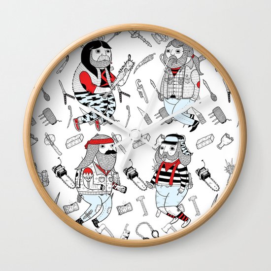 ON THE VARIATION OF TOUGHER FRIENDS I WISH I HAD Wall Clock