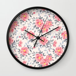 cistus flowers Wall Clock