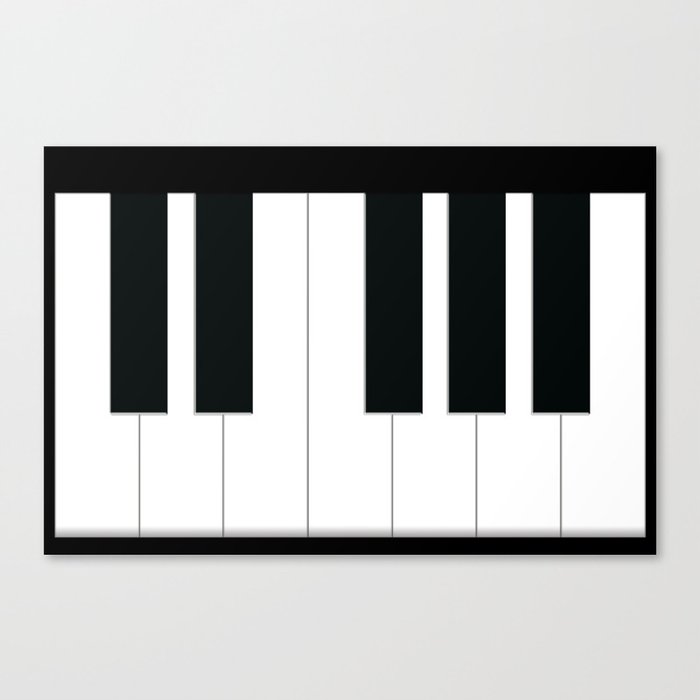Piano keys  Canvas Print