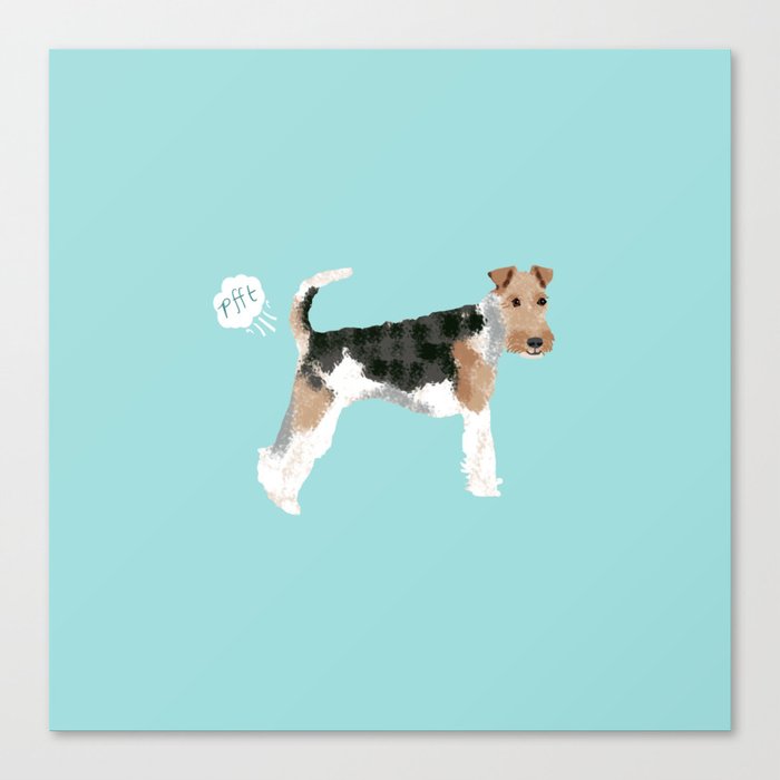wire fox terrier funny farting dog breed pure breed pet gifts