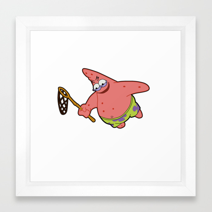 Savage Patrick Star Meme Evil Angry Spongebob Squarepants Framed