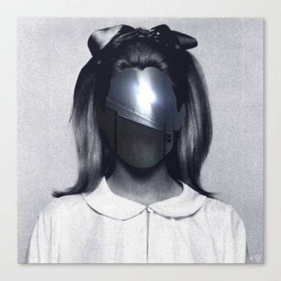 Fear collage Canvas Print