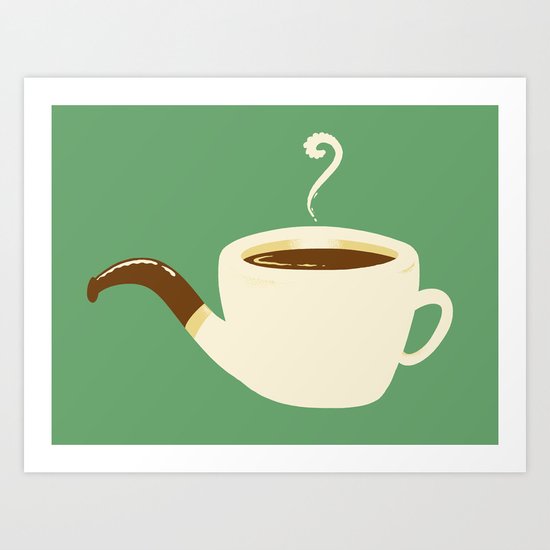 the Coffee Pipe Art Print
