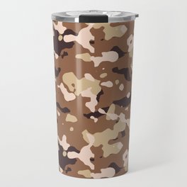 Brown Camouflage Travel Mug