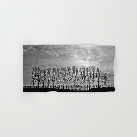 Black and white landscape Hand & Bath Towel