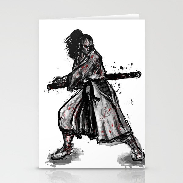 Bloody Samurai Stationery Cards