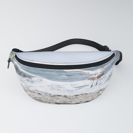 Seagulls in Flight Modern and Vintage Beach Aesthetic Photography of Seagull Birds Flying in Sky Fanny Pack