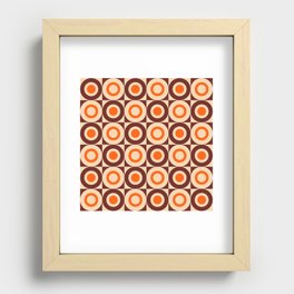 Pop Art Square and Circle Pattern 821 Recessed Framed Print