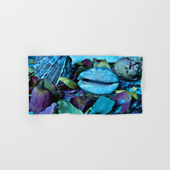 BLUE Maritime Symphony of Seashell Hand & Bath Towel