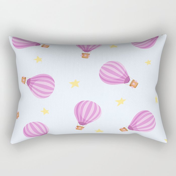 Hot Air Balloons pattern Rectangular Pillow