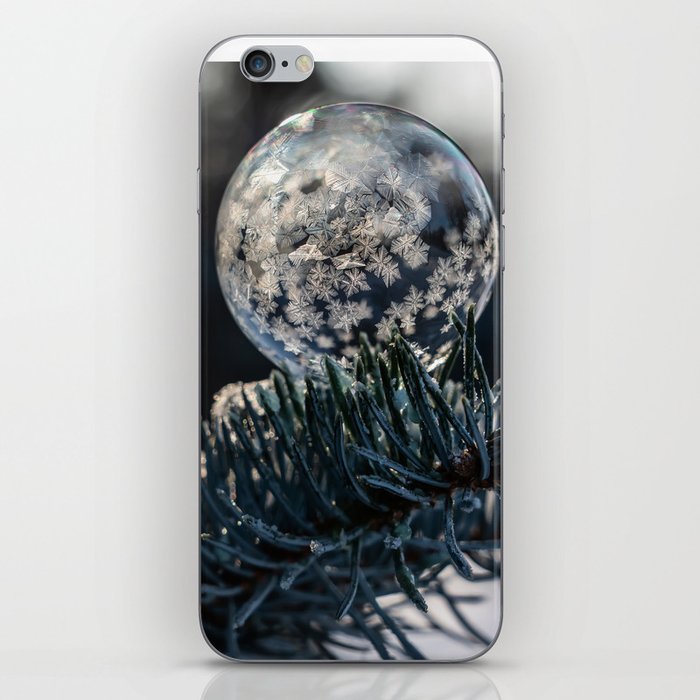 Frozen bubble with multiple stars iPhone Skin