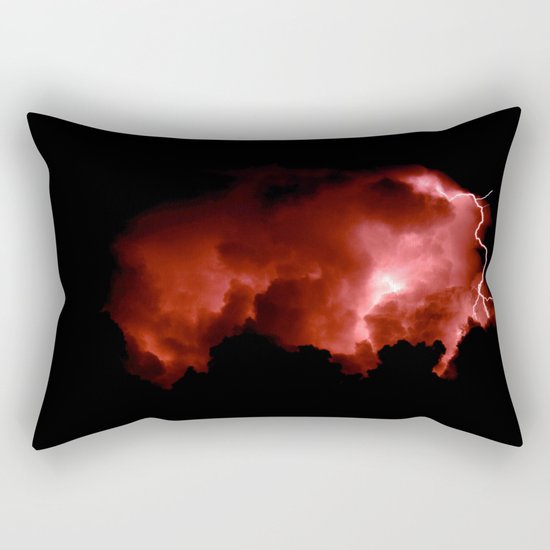 Lightning Strikes Rectangular Pillow