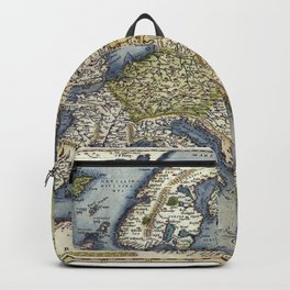 1572 Europa Ortelius vintage pictorial map Backpack