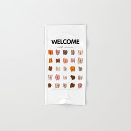 Welcome All Bums Hand & Bath Towel