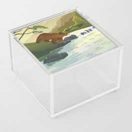 River and the forest Acrylic Box