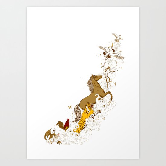 Magic paintbrush Art Print