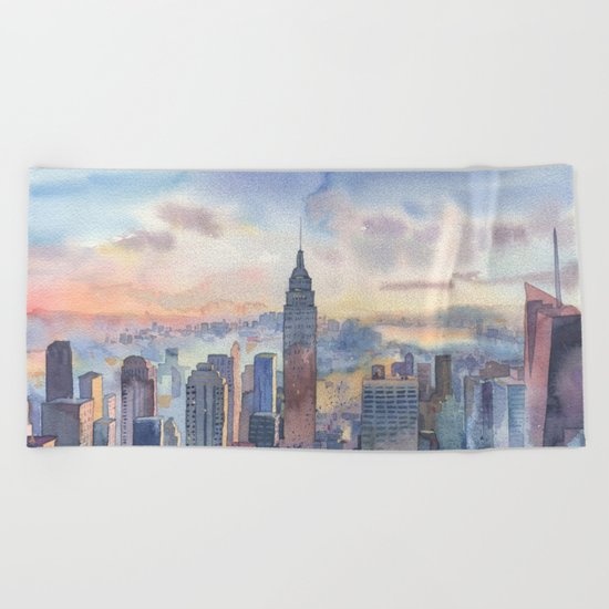 New York Beach Towel