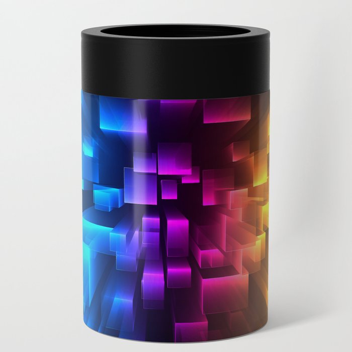 colorful-3d-squares-background Can Cooler