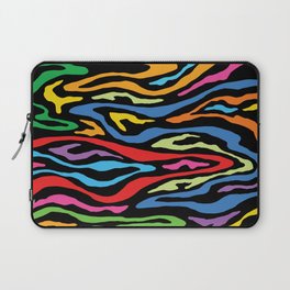 Psychedelic abstract art. Digital Illustration background. Laptop Sleeve