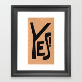 Yes! - Collage 34 Framed Art Print