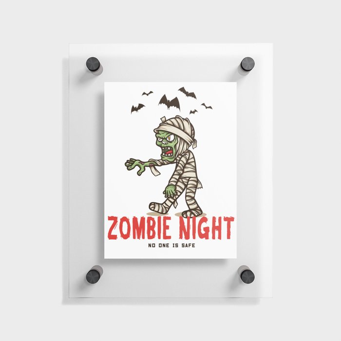 Zombi Night Floating Acrylic Print