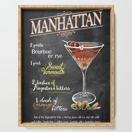 Cocktail bar drink Serving Tray