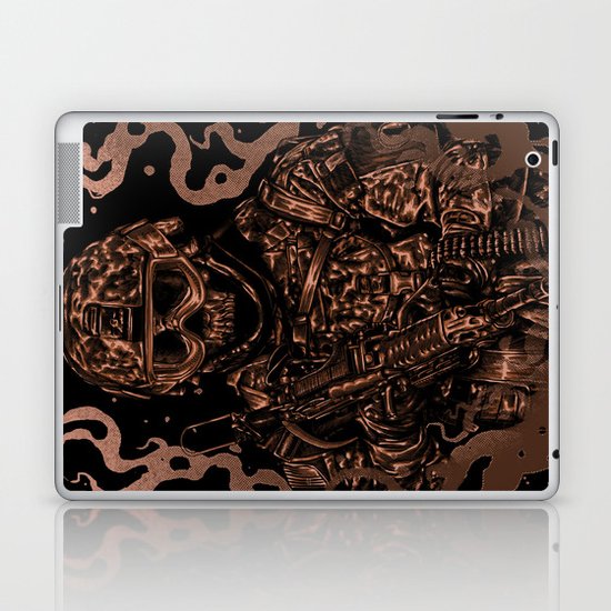 Military skull Laptop & iPad Skin