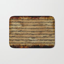 Grunge Sheet Music Music-lover's Design Bath Mat | Illustration, Musicans, Entertainment, Composer, Musicsheet, Typography, Graphicdesign, Performers, Musicnotations, Ink 