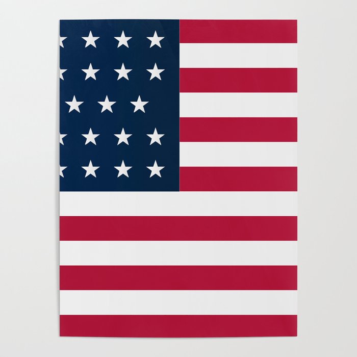 Union Side American Civil War Flag Poster