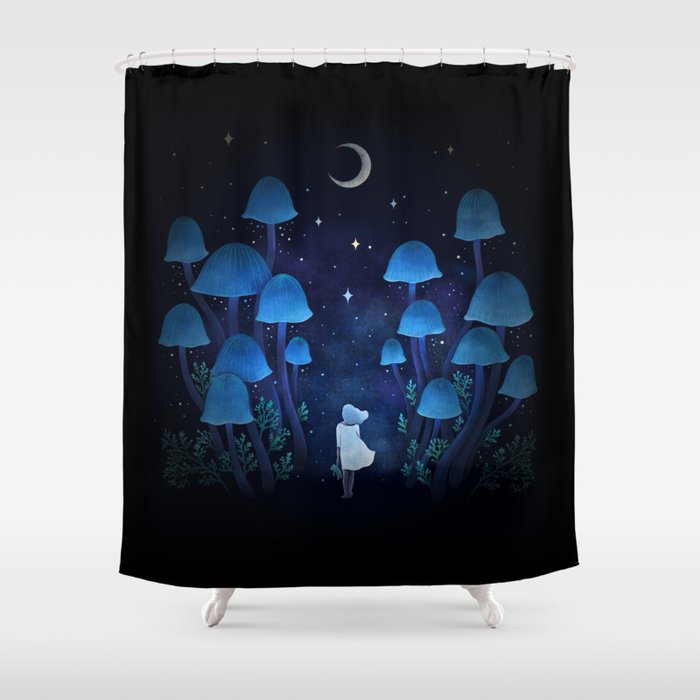 Fungi Forest Shower Curtain