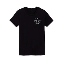 White Pentagram Kids T Shirt